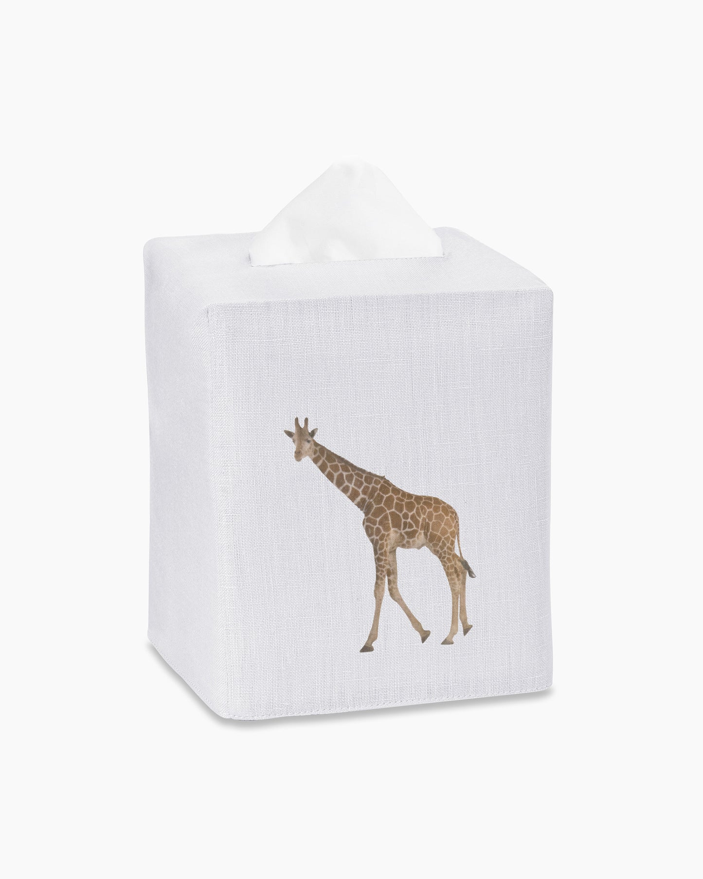 Giraffe Linen Tissue Box Cover