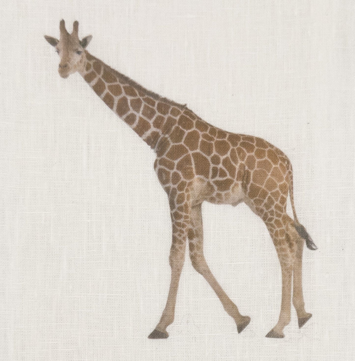 Giraffe Linen Tissue Box Cover