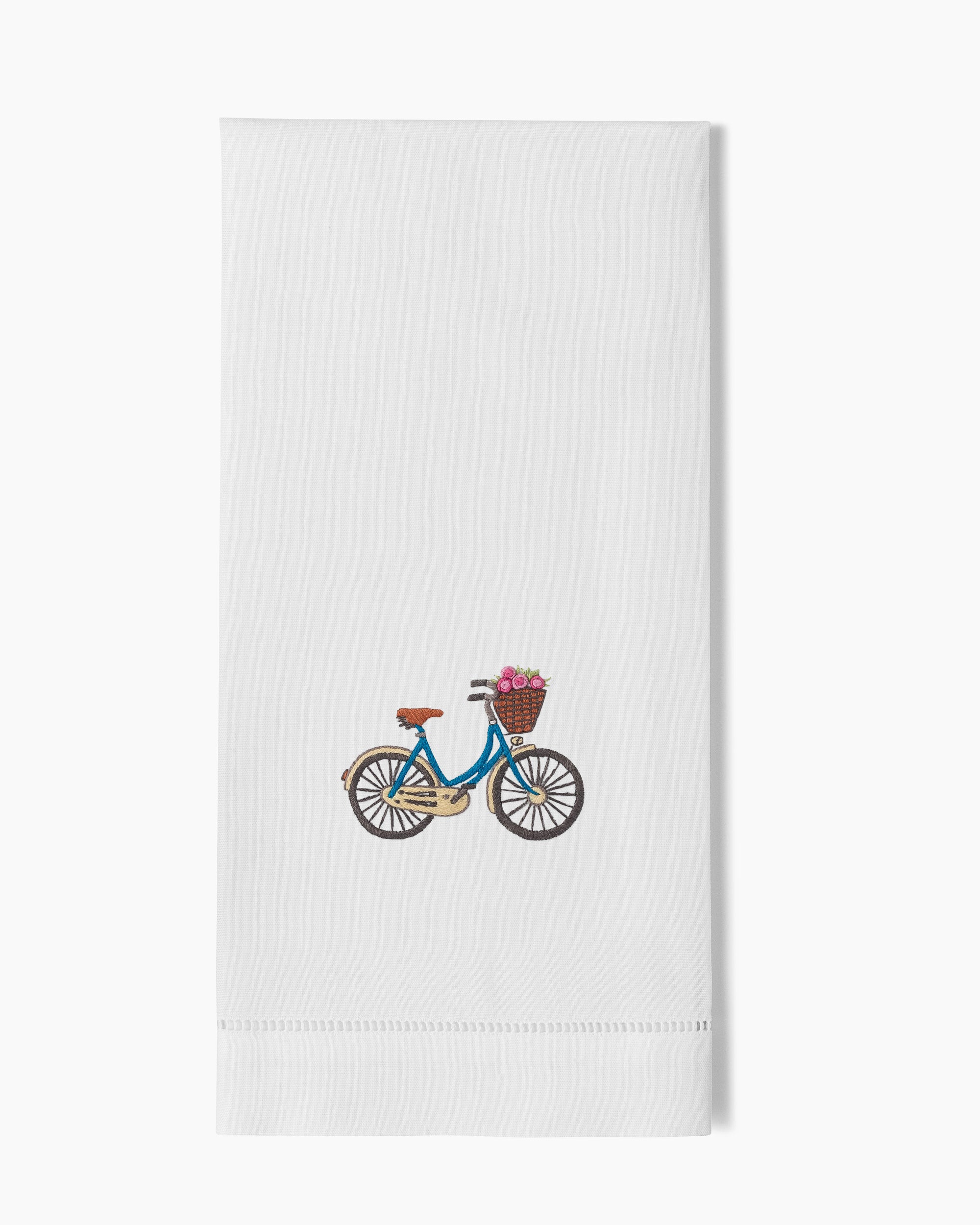Bicycle Flowers Towel
