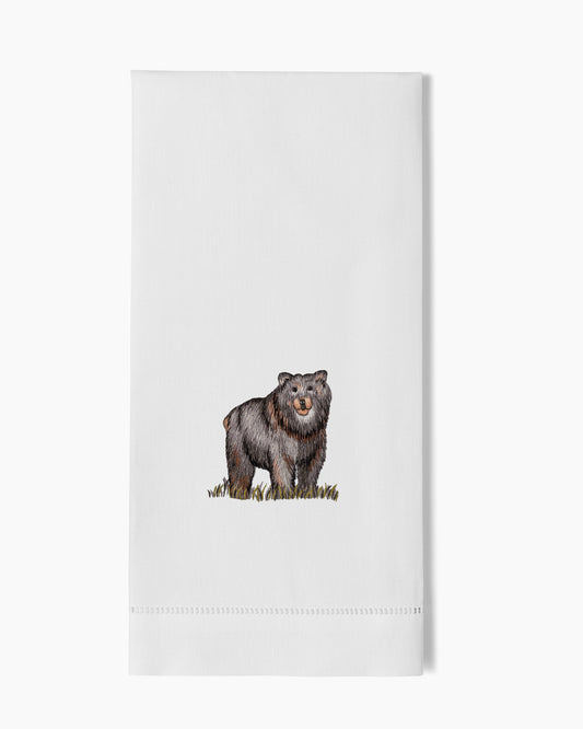 Black Bear Hand Towel