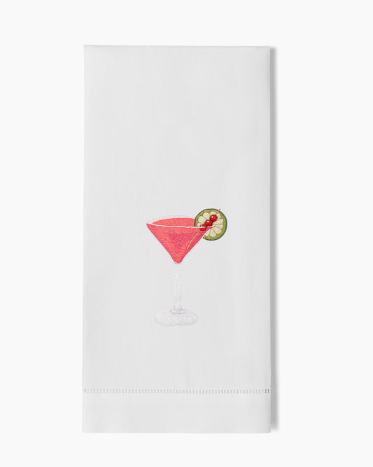 Cosmopolitan Cocktail Hand Towel