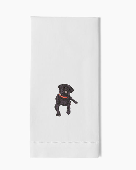 Dog Black Lab Hand Towel