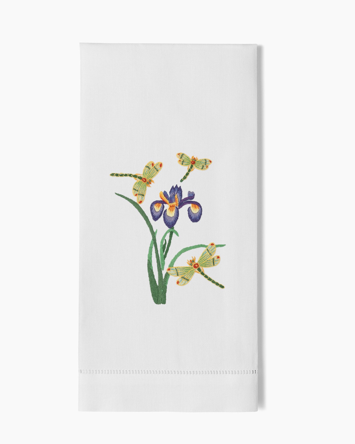 Iris & Dragonfly Hand Towel