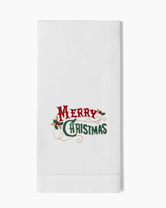 Merry Christmas Classic Hand Towel