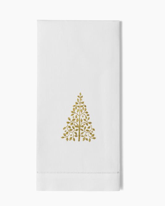 Mod Tree Gold Hand Towel