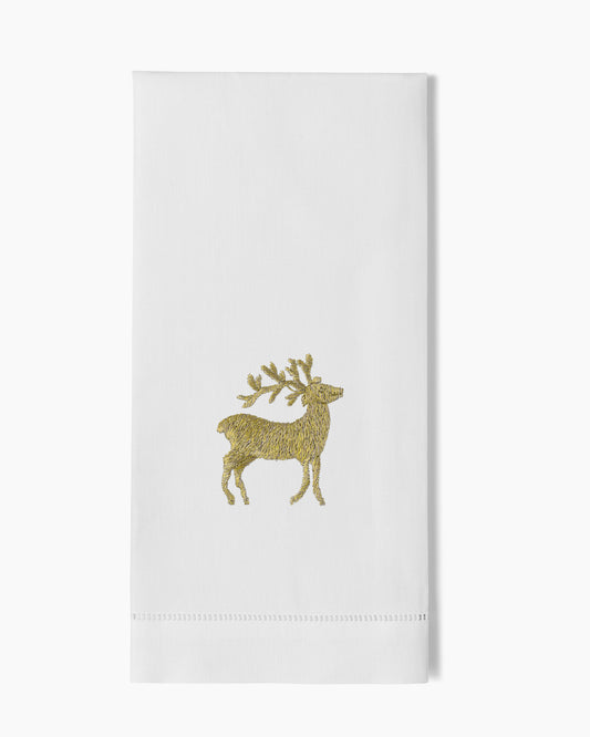 Reindeer Gold Hand Towel