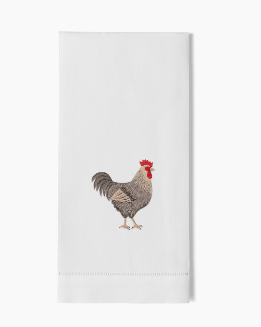 Rooster Gray Towel