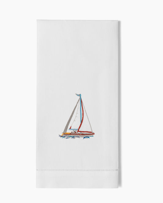 Sailboat Modern Hand Towel