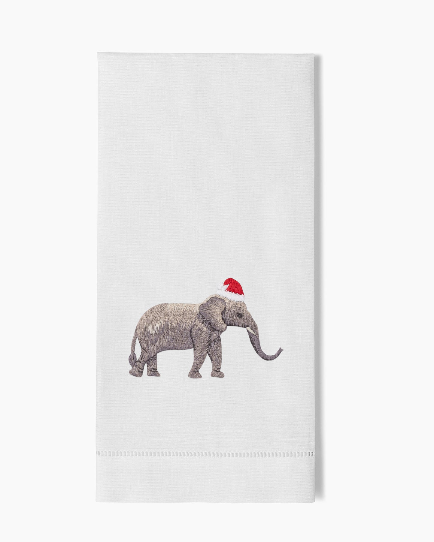 Santa Hat Elephant Hand Towel