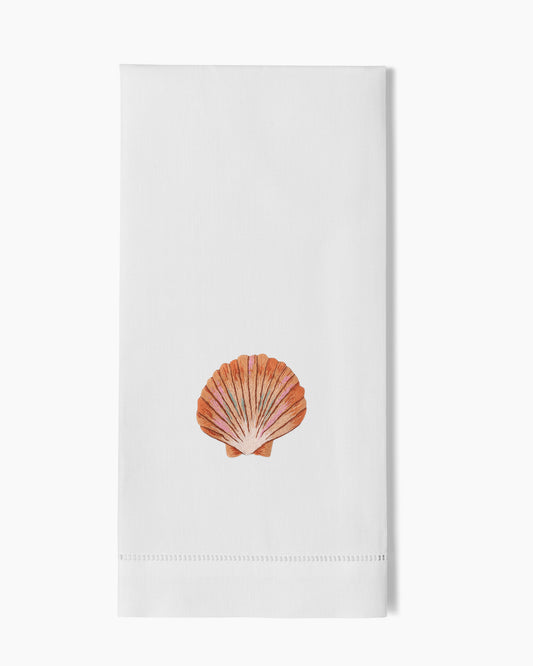 Shell Scallop Blush Towel Hand Towel