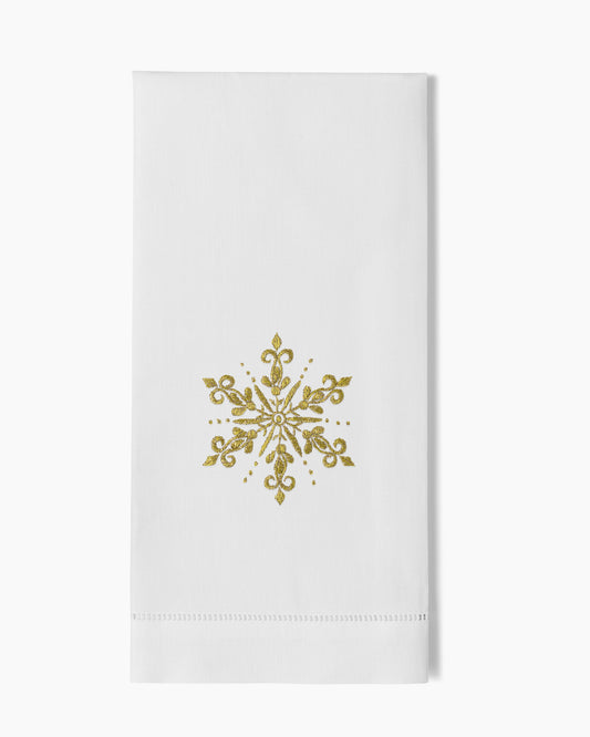 Snowflake Gold Hand Towel