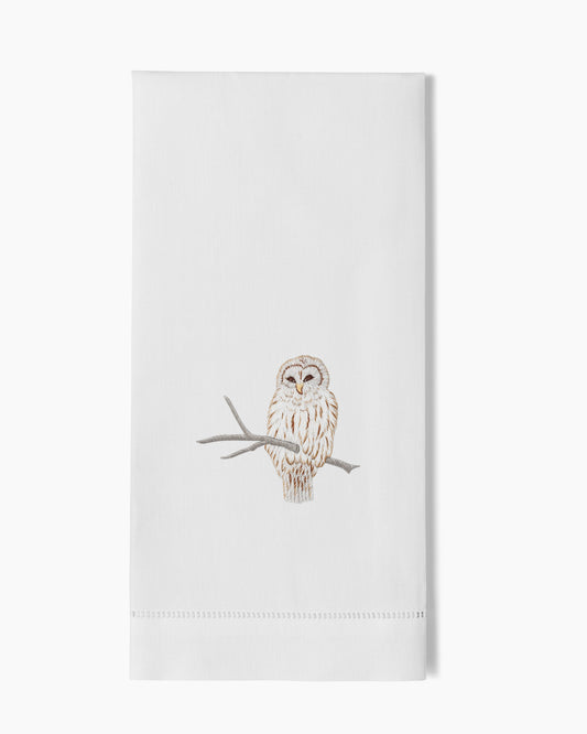 Snowy Owl Hand Towel