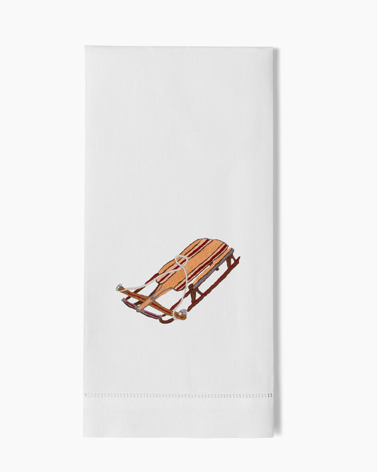 Vintage Sled Hand Towel