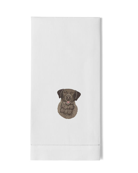 Black Lab Hand Towel