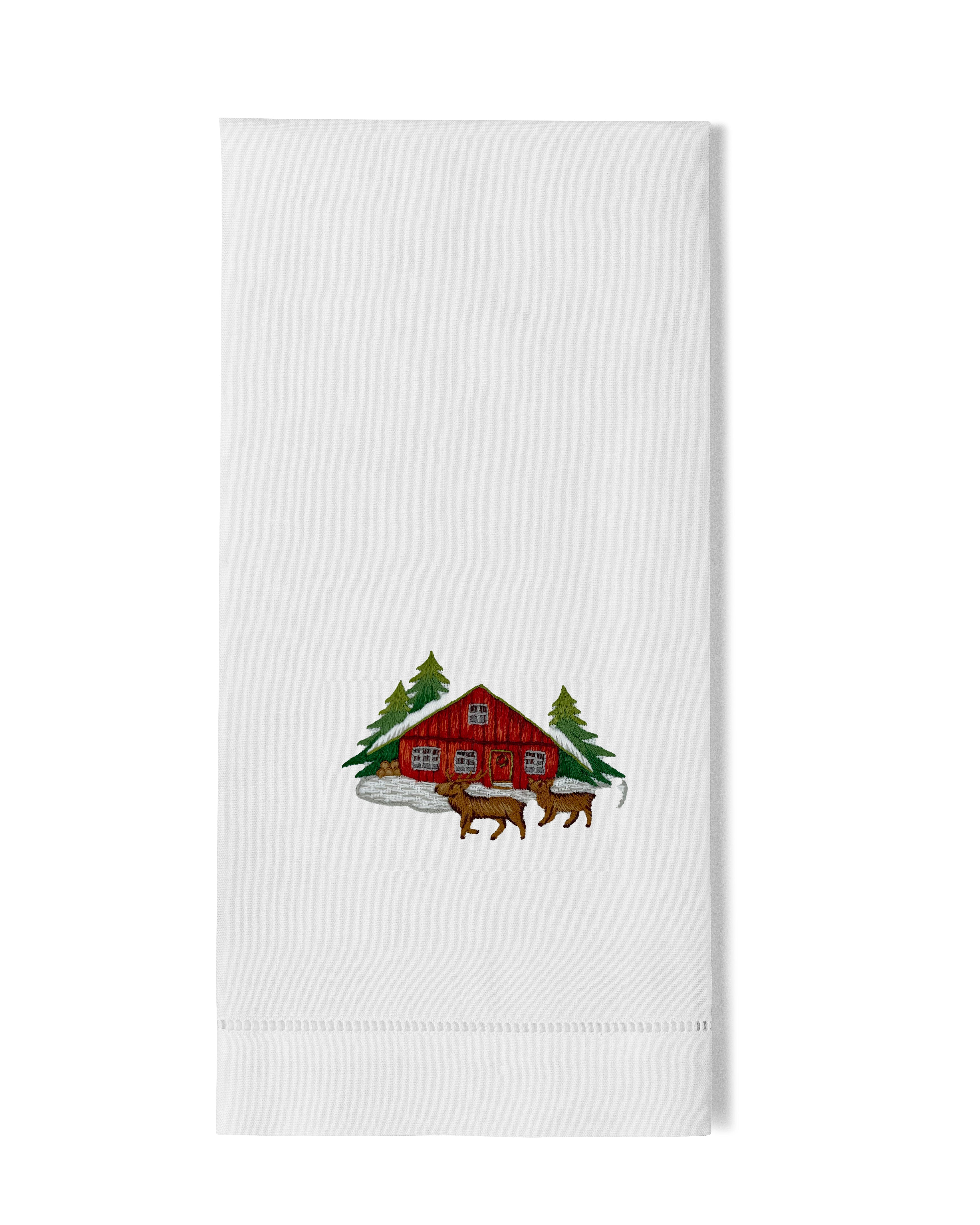 Red Cabin Deer Towel - Thumbnail 2