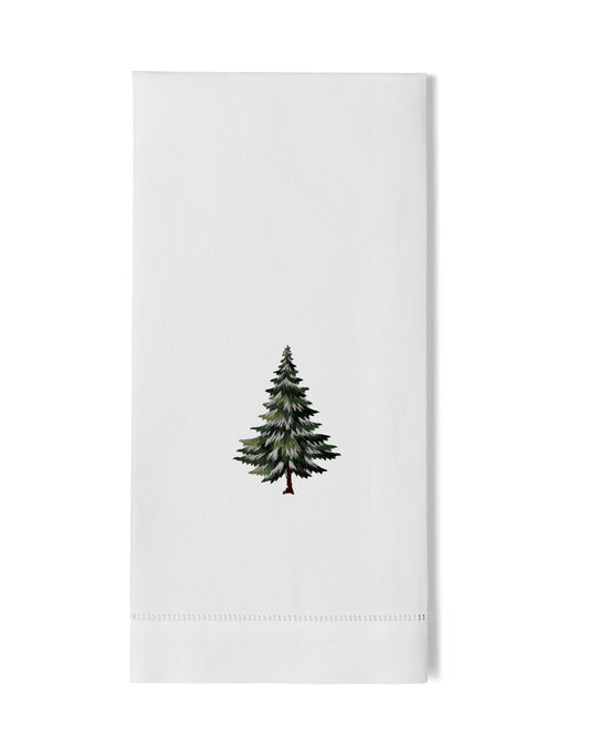 Snowy Tree Hand Towel