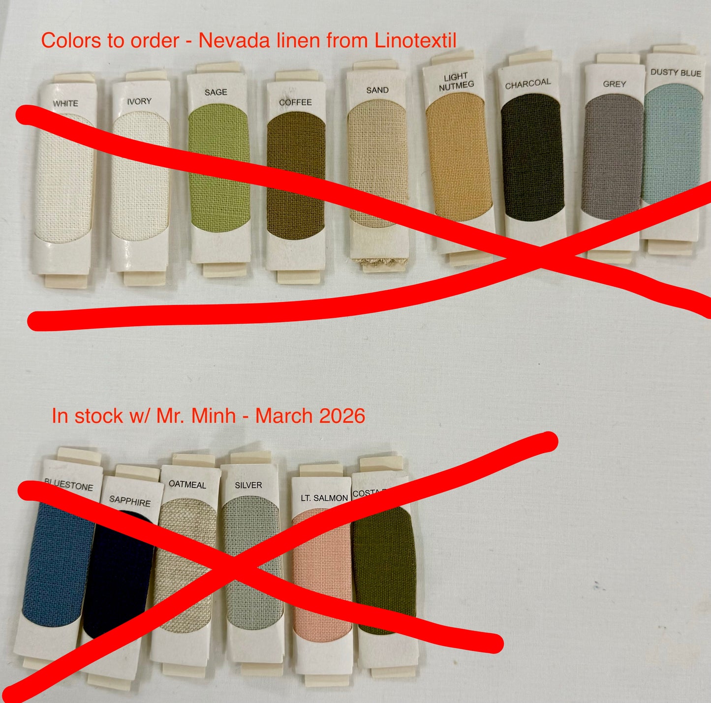 Linen & Thread Colors