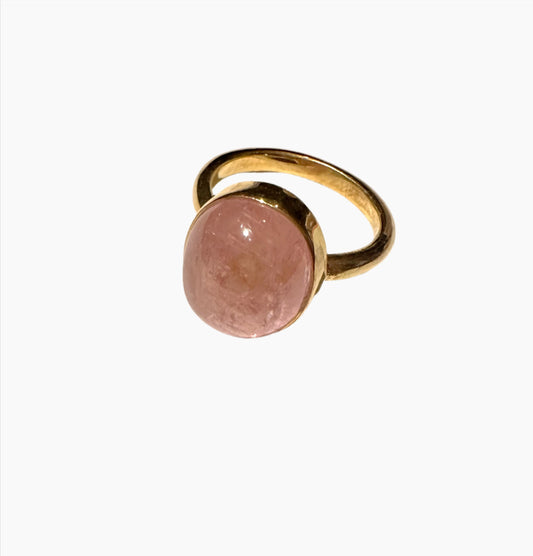 Image of Gemstone Ring: #02 Tourmaline Pink, Size 10