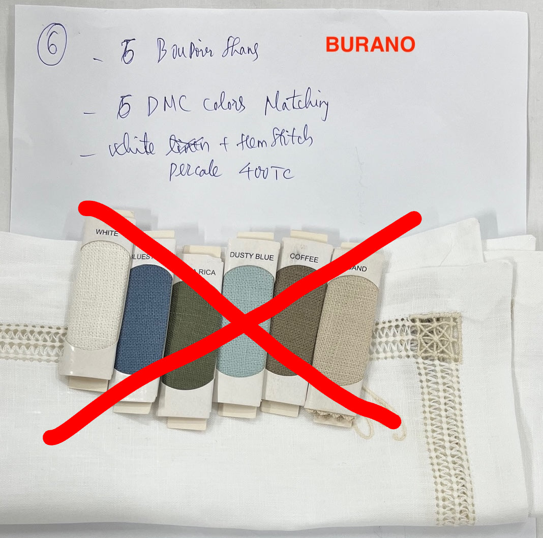 BURANO - Lacework Refinement on White Linen