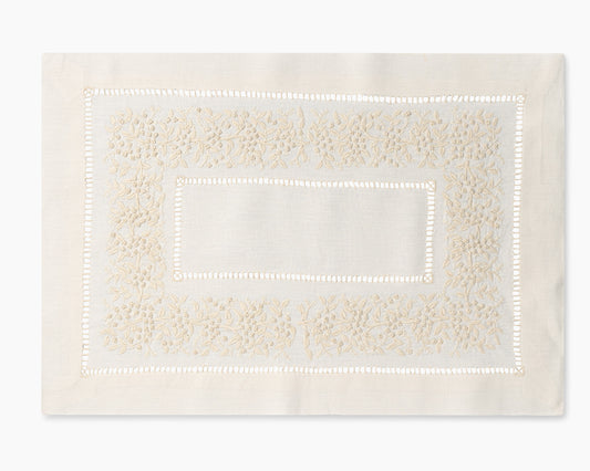 Jardin Monochrome Linen Placemat