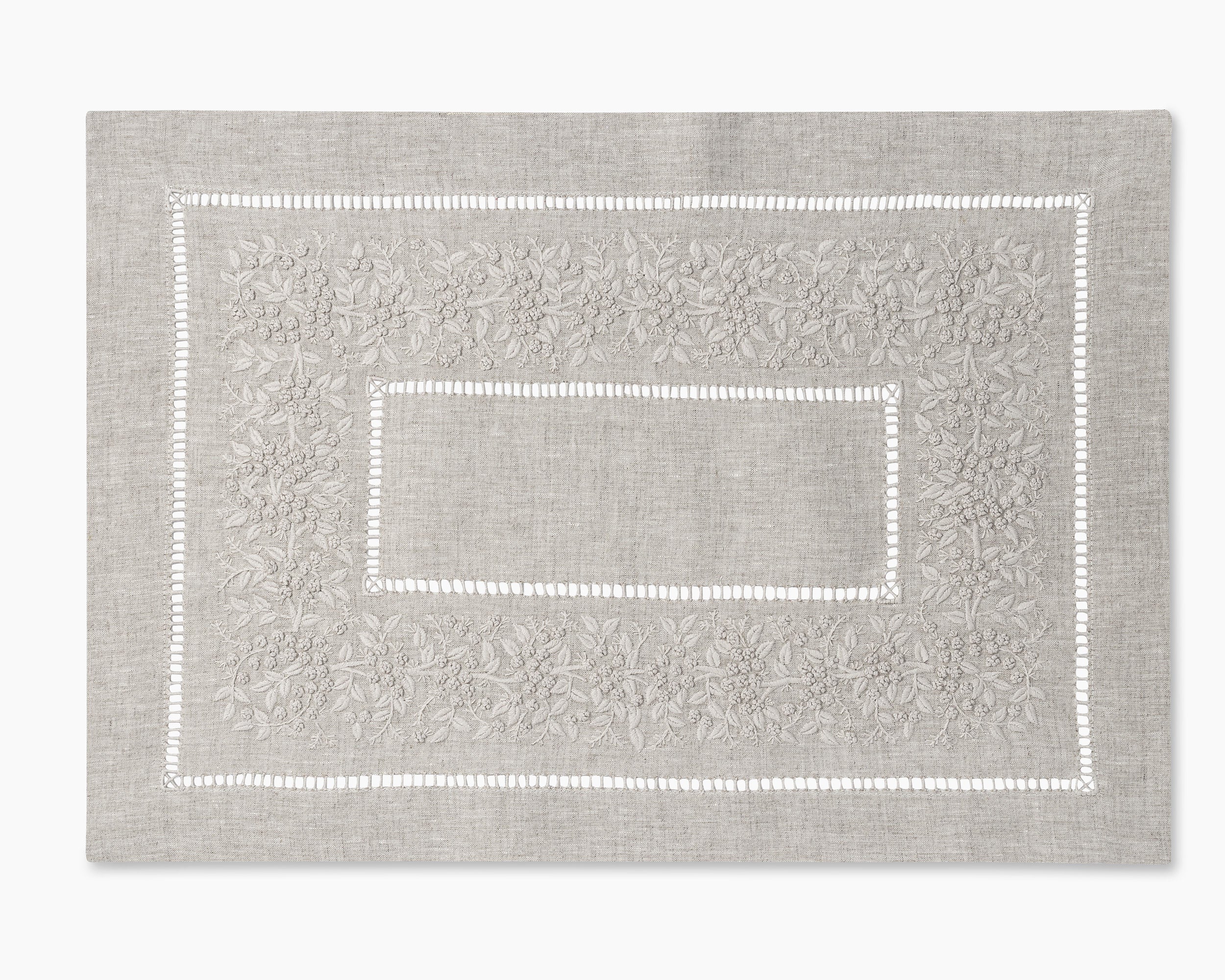 Jardin Monochrome Linen Placemat - Thumbnail 4