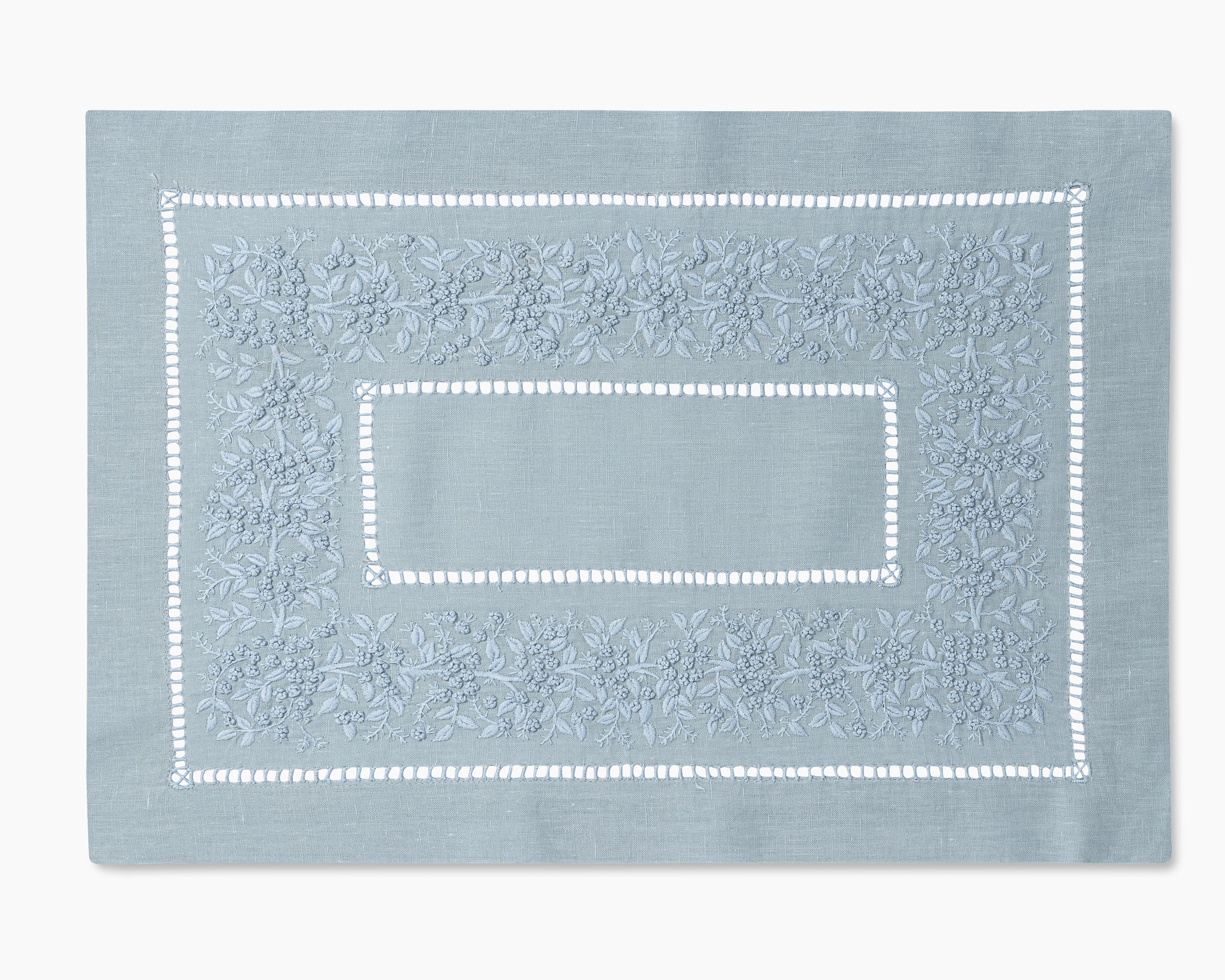 Jardin Monochrome Linen Placemat - Thumbnail 2