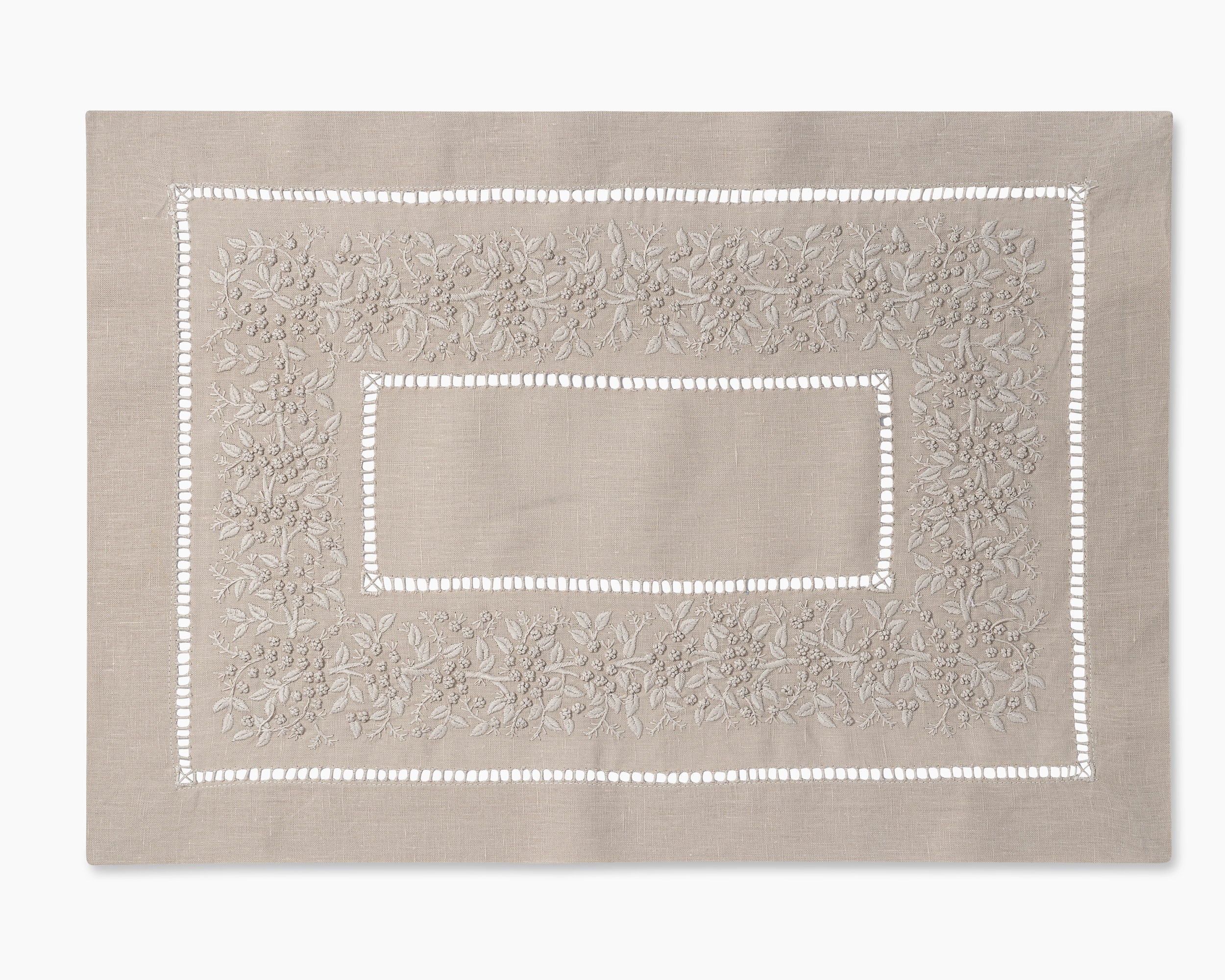 Jardin Monochrome Linen Placemat - Thumbnail 3