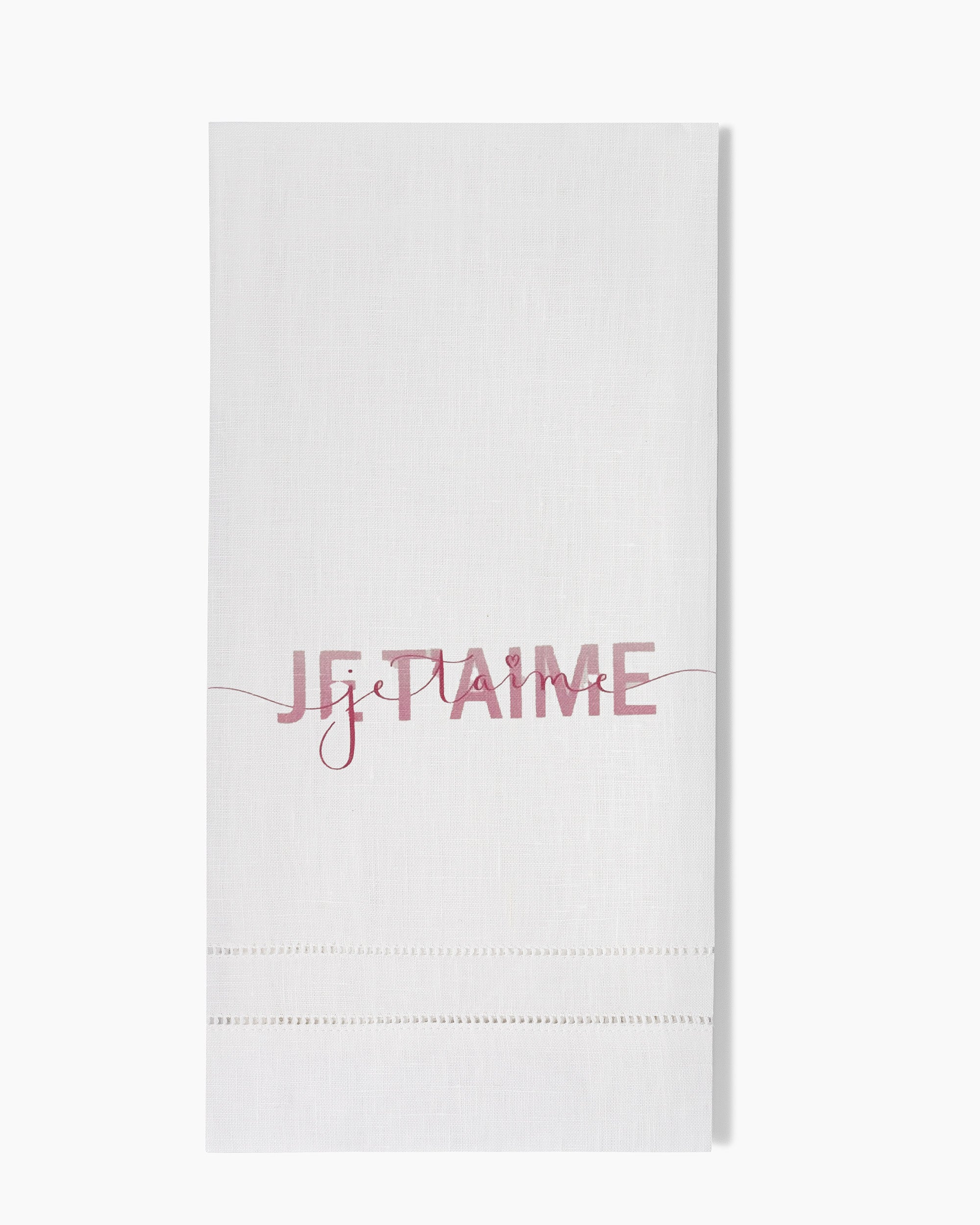Je T'Aime Linen Hand Towel - Thumbnail 3