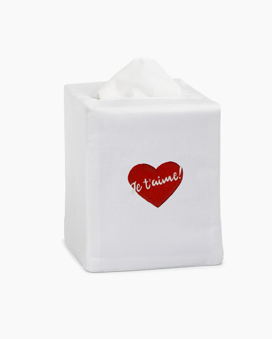 Je T'Aime Tissue Box Cover