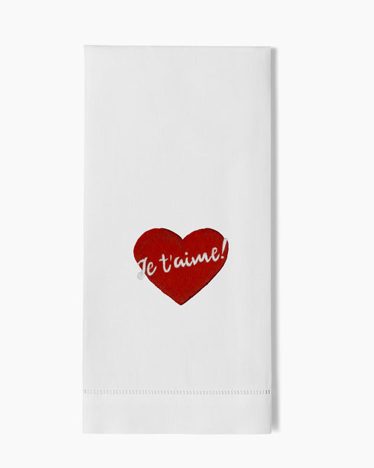 Je T'Aime Hand Towel