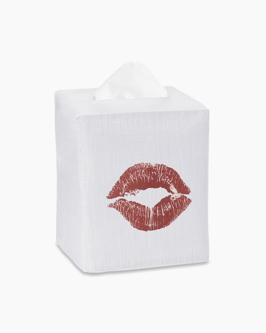 Kiss Linen Tissue Box Cover