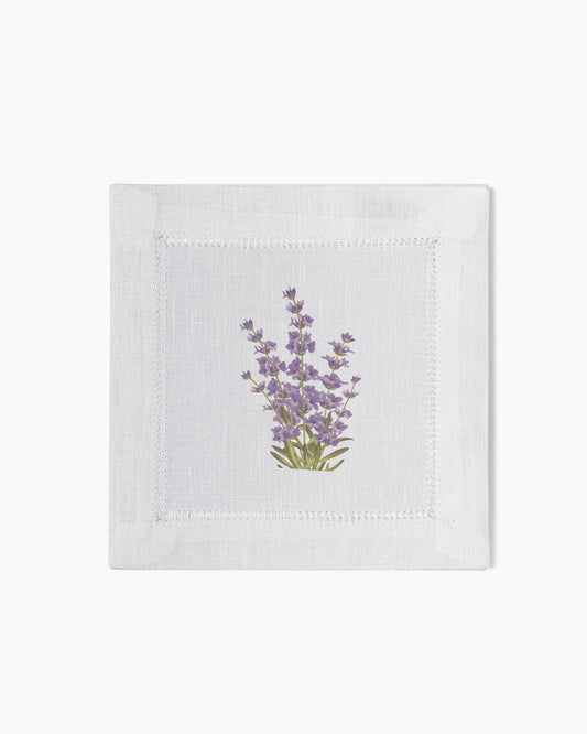 Lavender Linen Cocktail Napkins