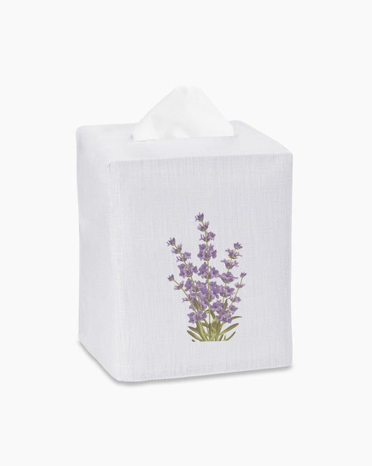 Lavender Linen Tissue Box Cover