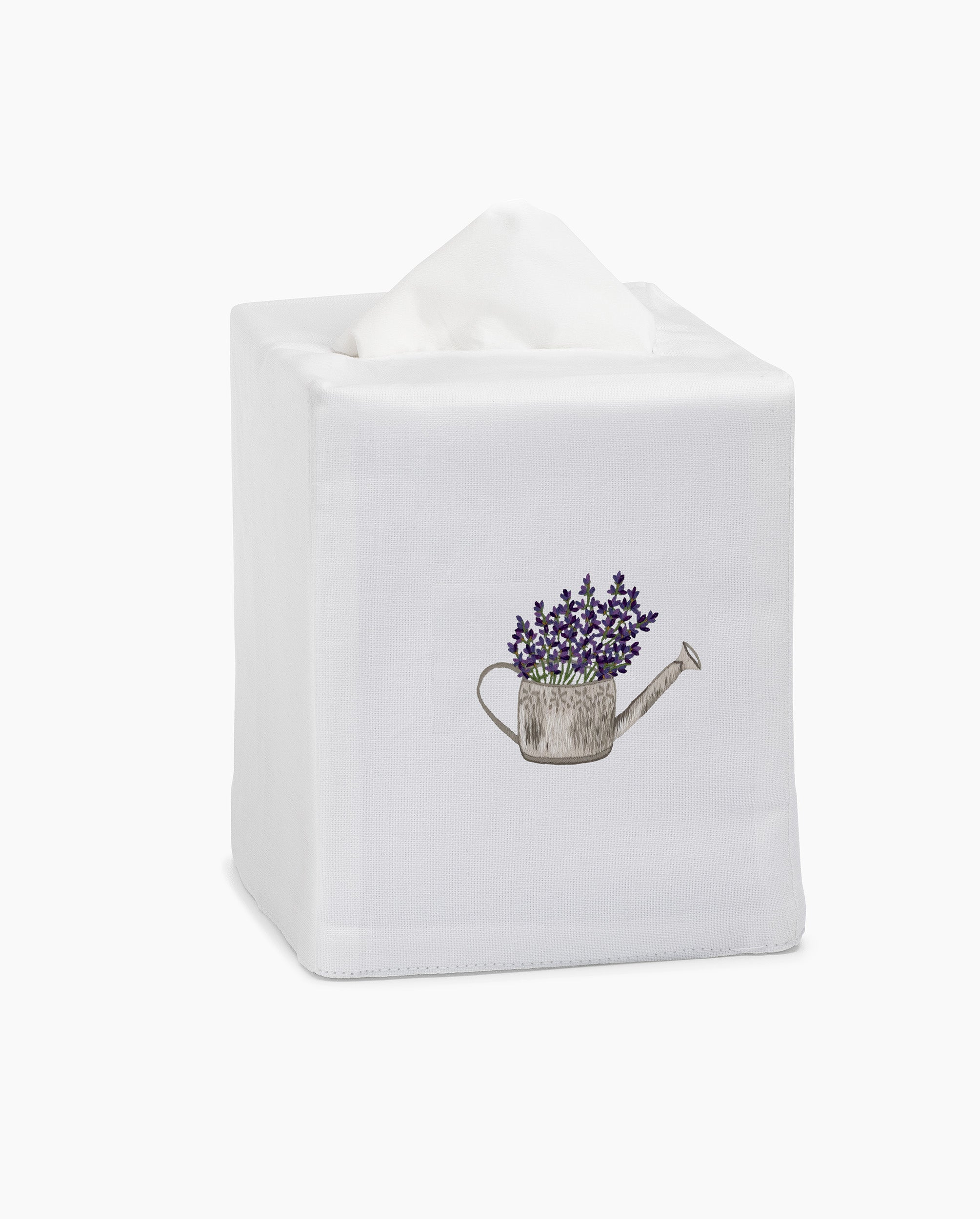 Lavender Watering Can Tissue Box Cover
