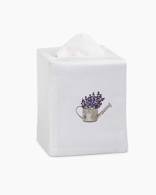 Lavender Watering Can Tissue Box Cover