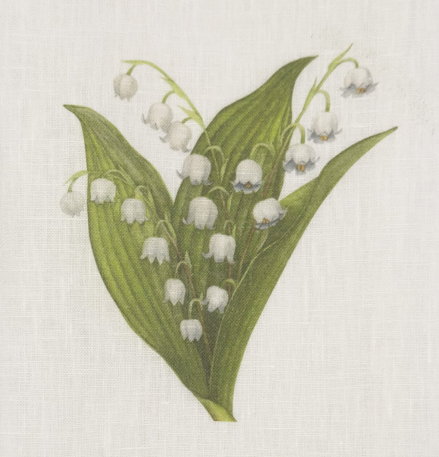 Lily Of The Valley Linen Hand Towel - Thumbnail 5