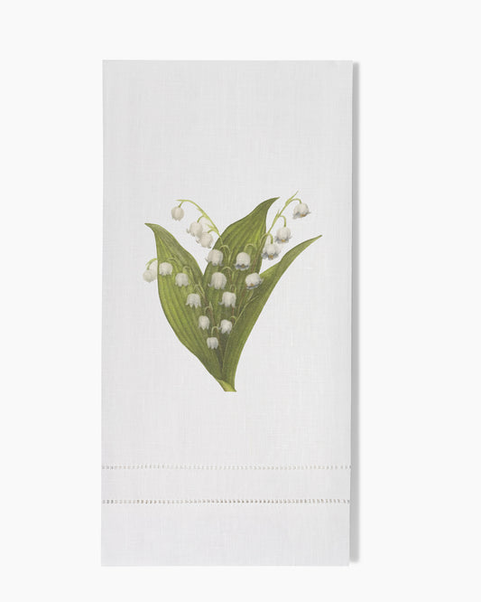 Lily Of The Valley Linen Hand Towel