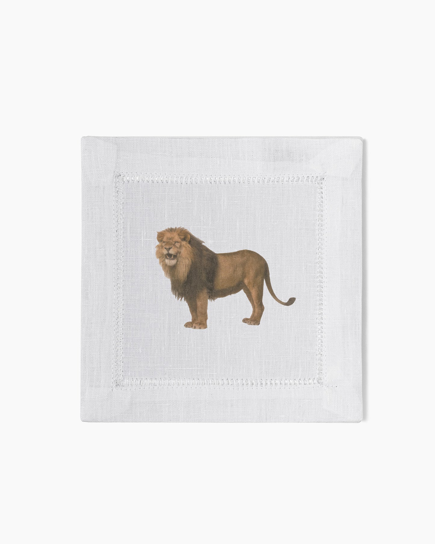 Lion Linen Cocktail Napkins