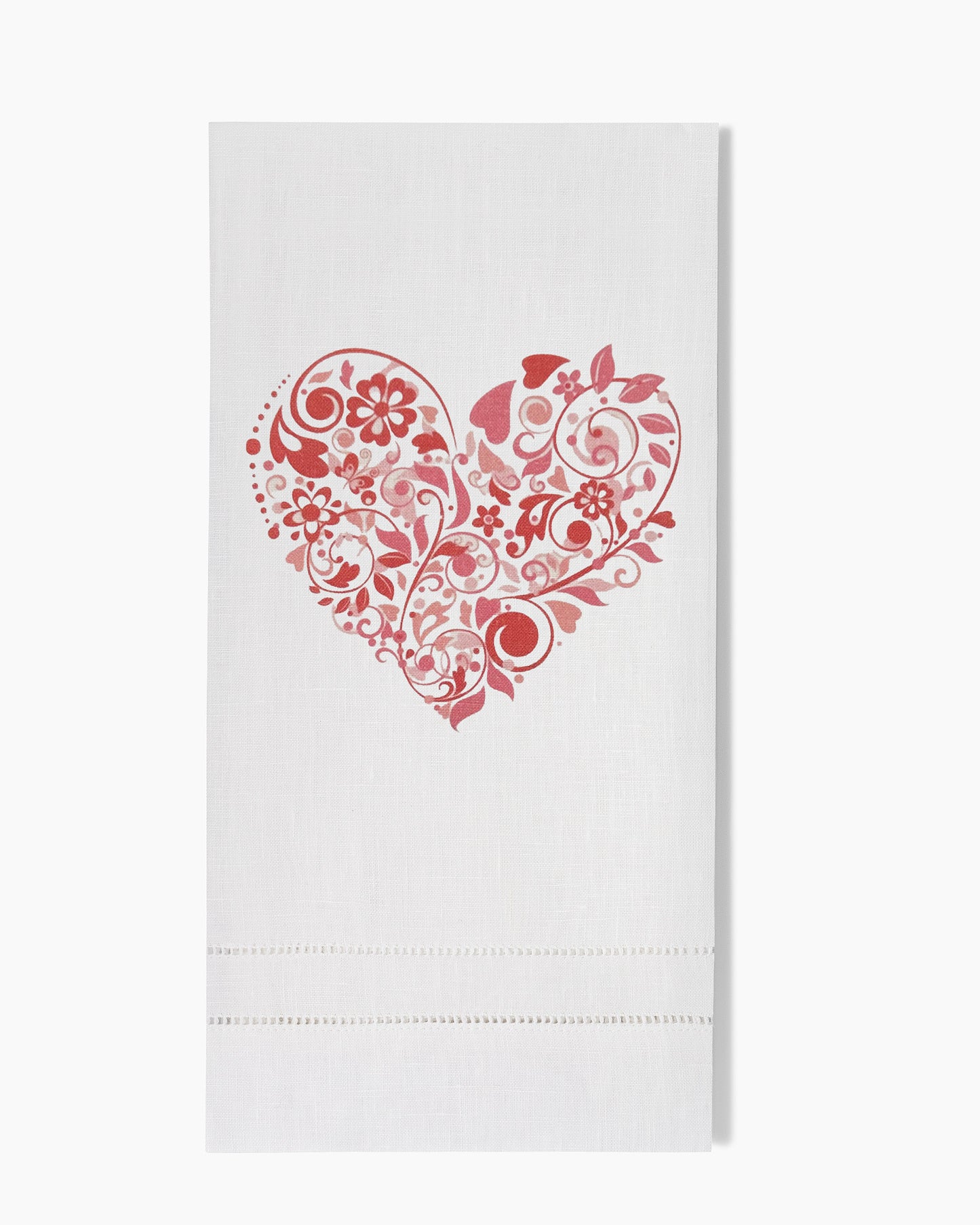 Mod Heart Linen Hand Towel