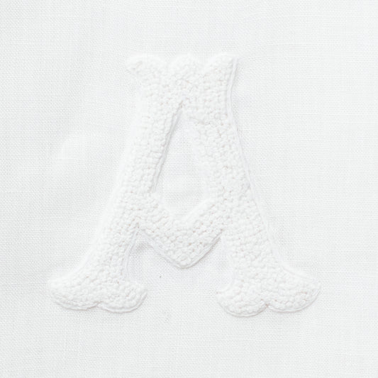 Monogram Nouveau Hand Towel - White on White