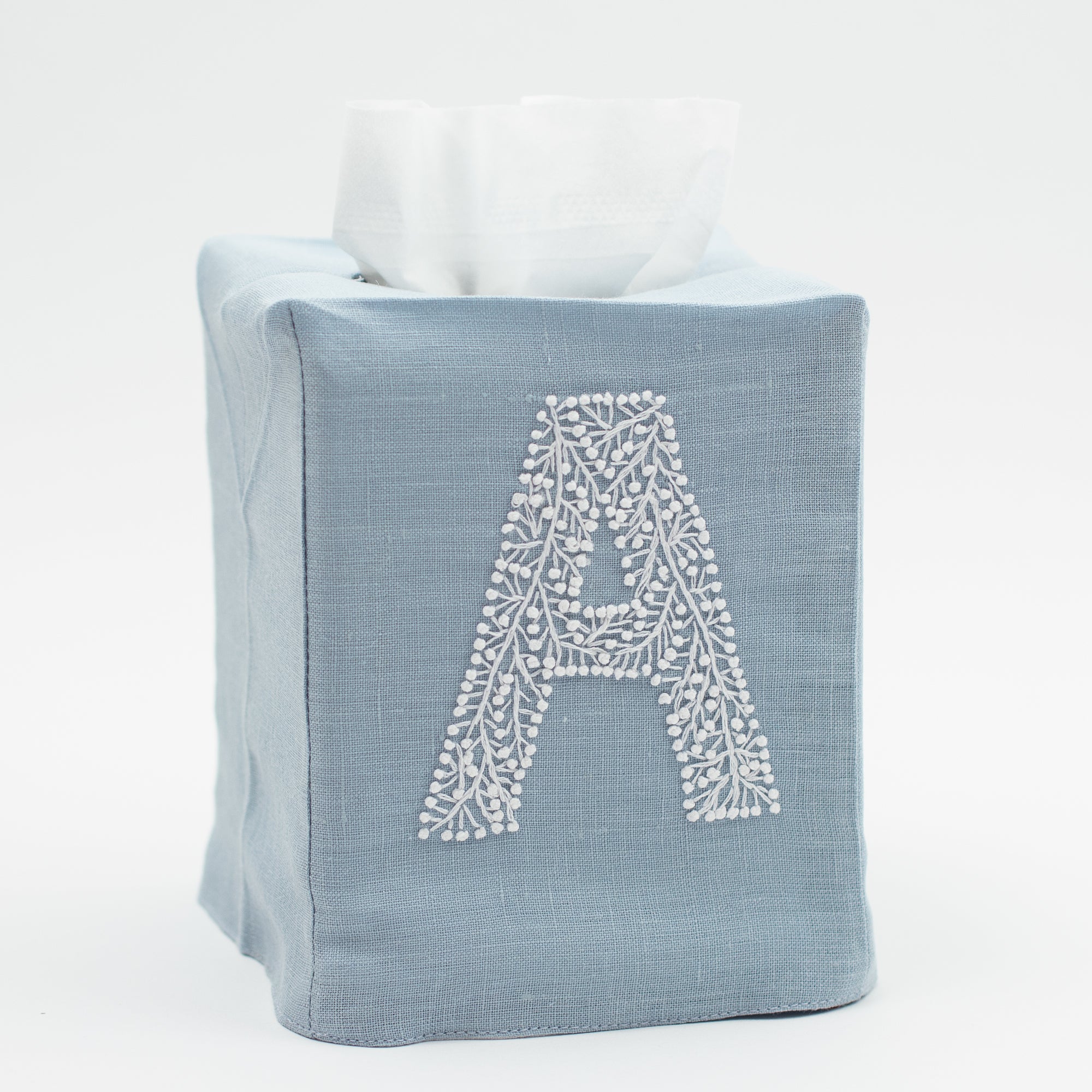 Henry Handwork Monogram Twig Tissue Box - Thumbnail 3
