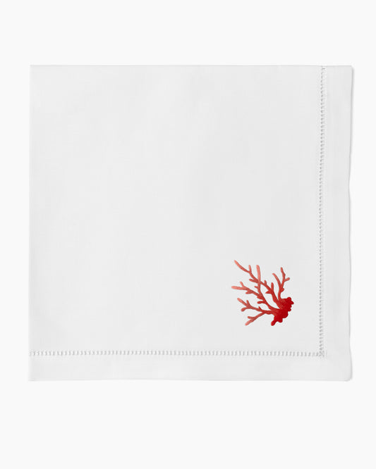 Coral Branch Red Napkin
