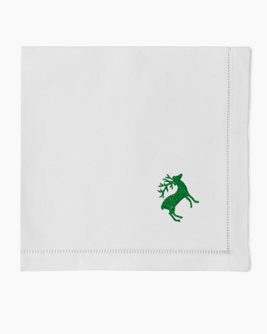 Reindeer Green Napkin