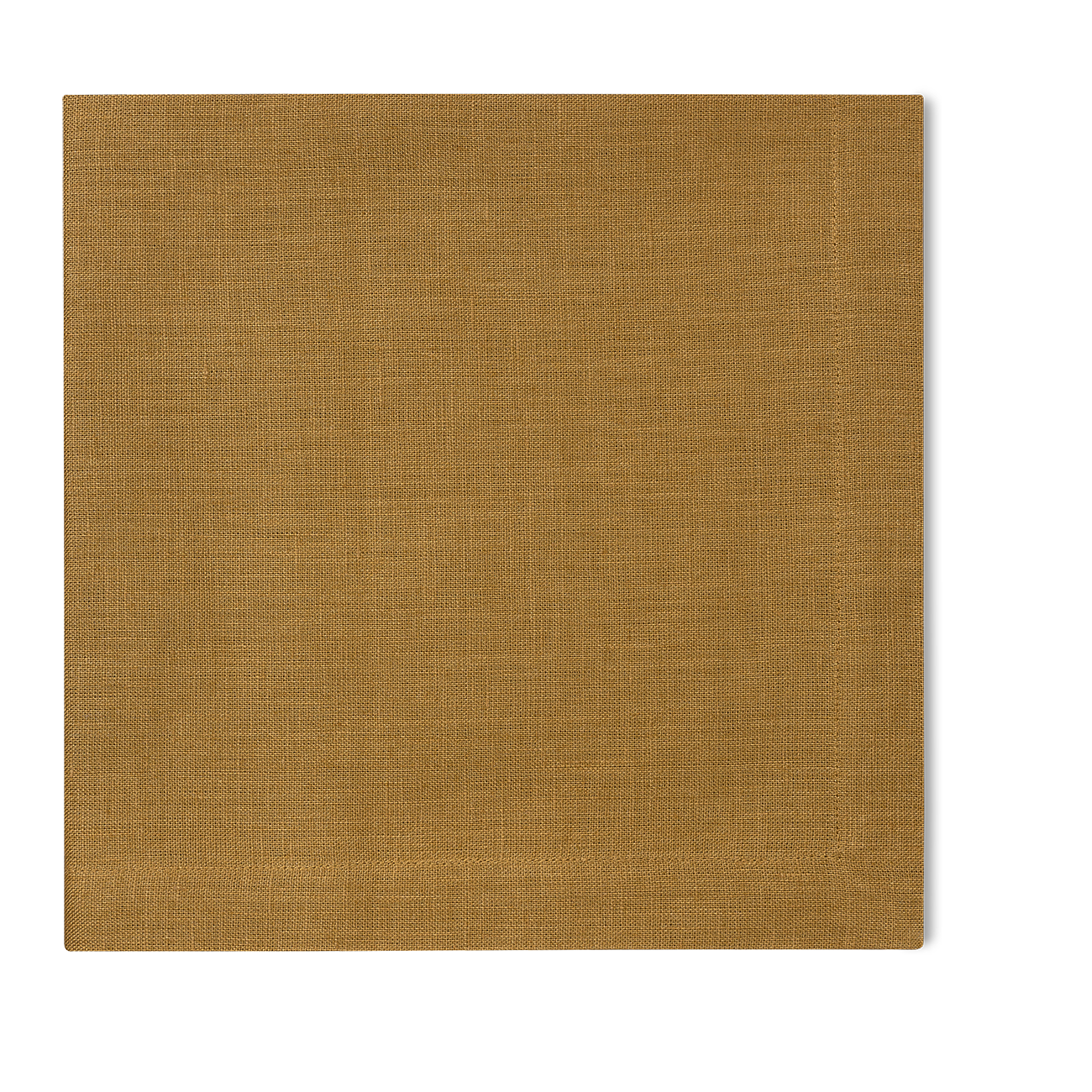 A linen napkin in the curry color