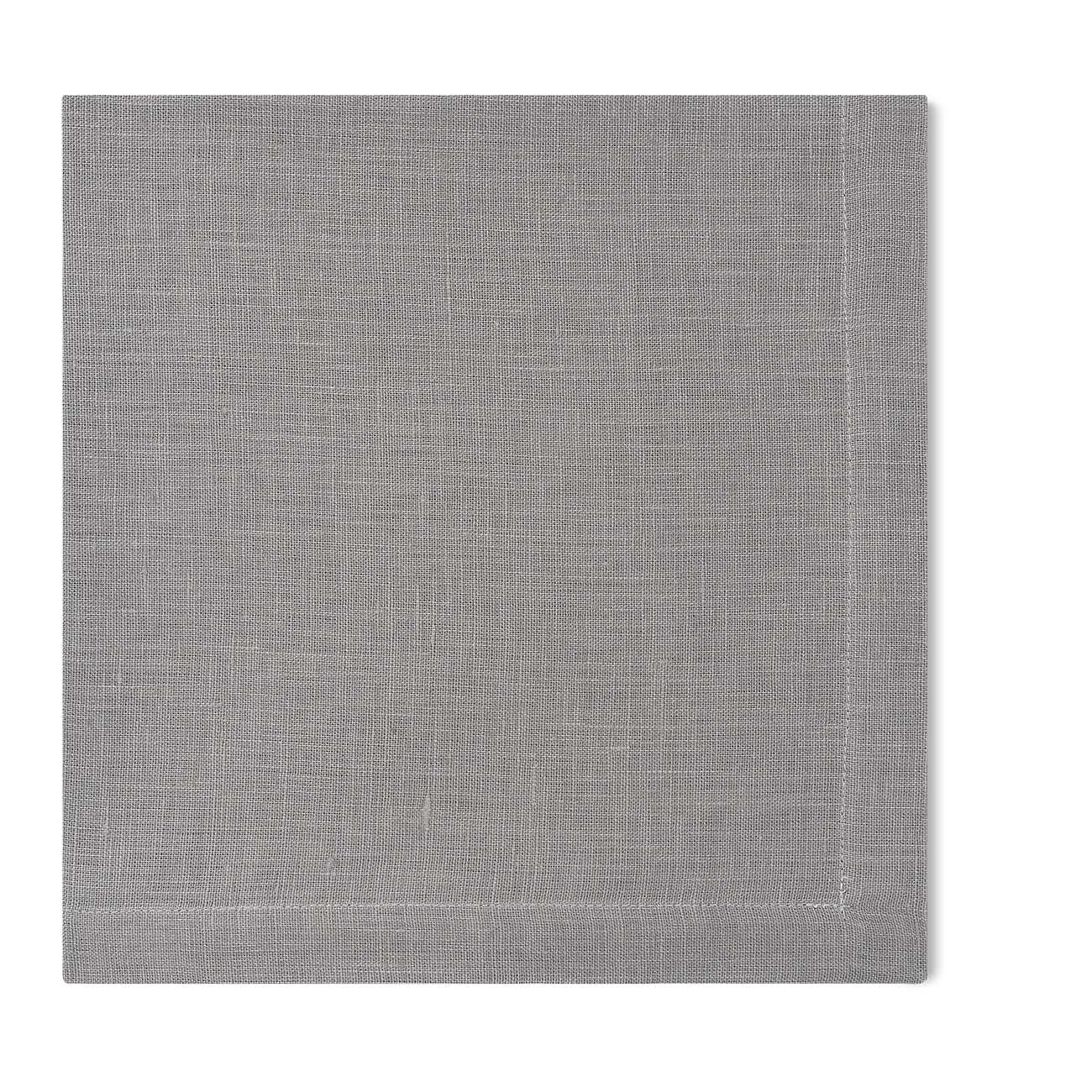 A linen napkin in the gray color