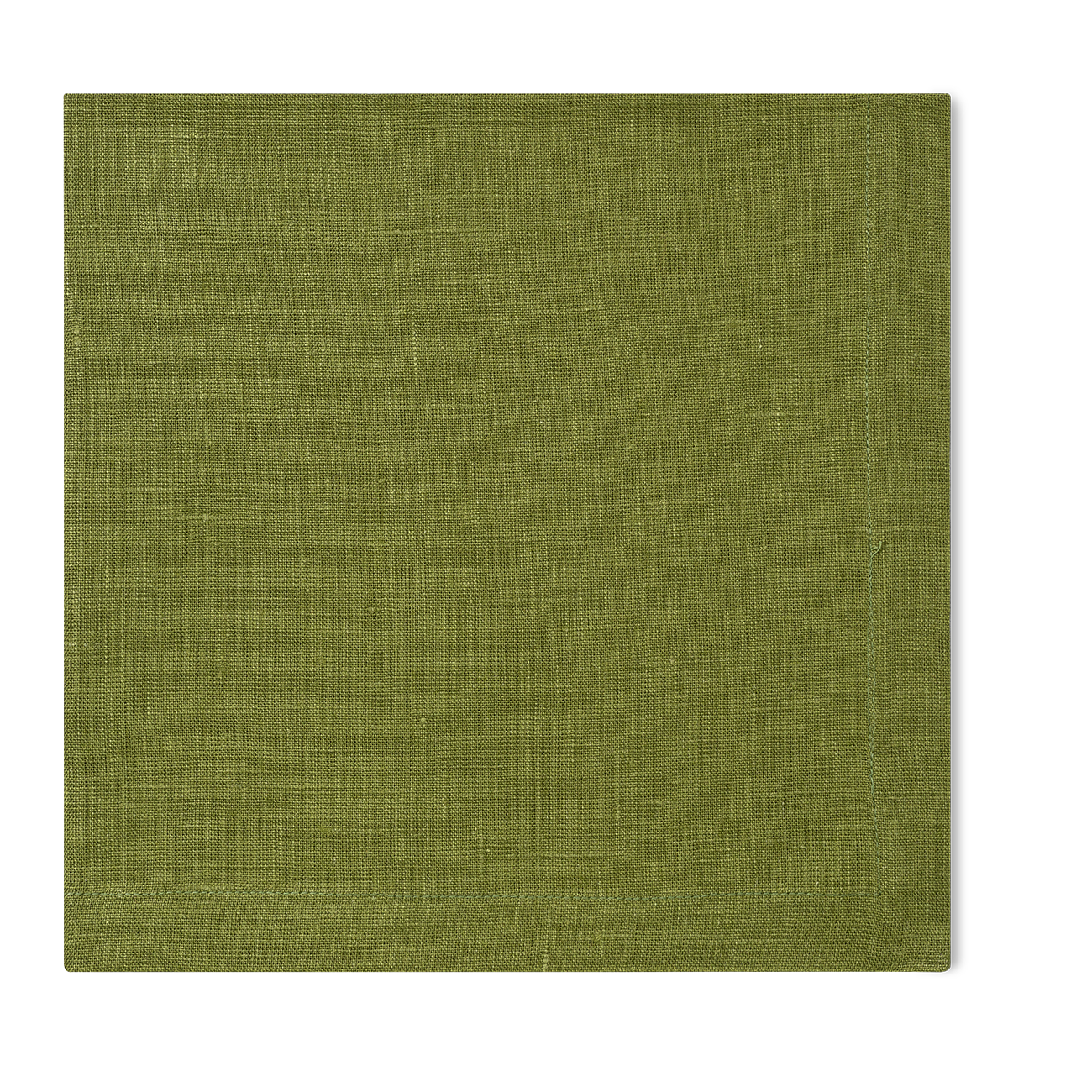 A linen napkin in the lime color