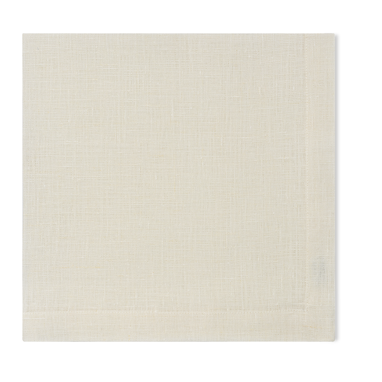 A linen napkin in the oyster color