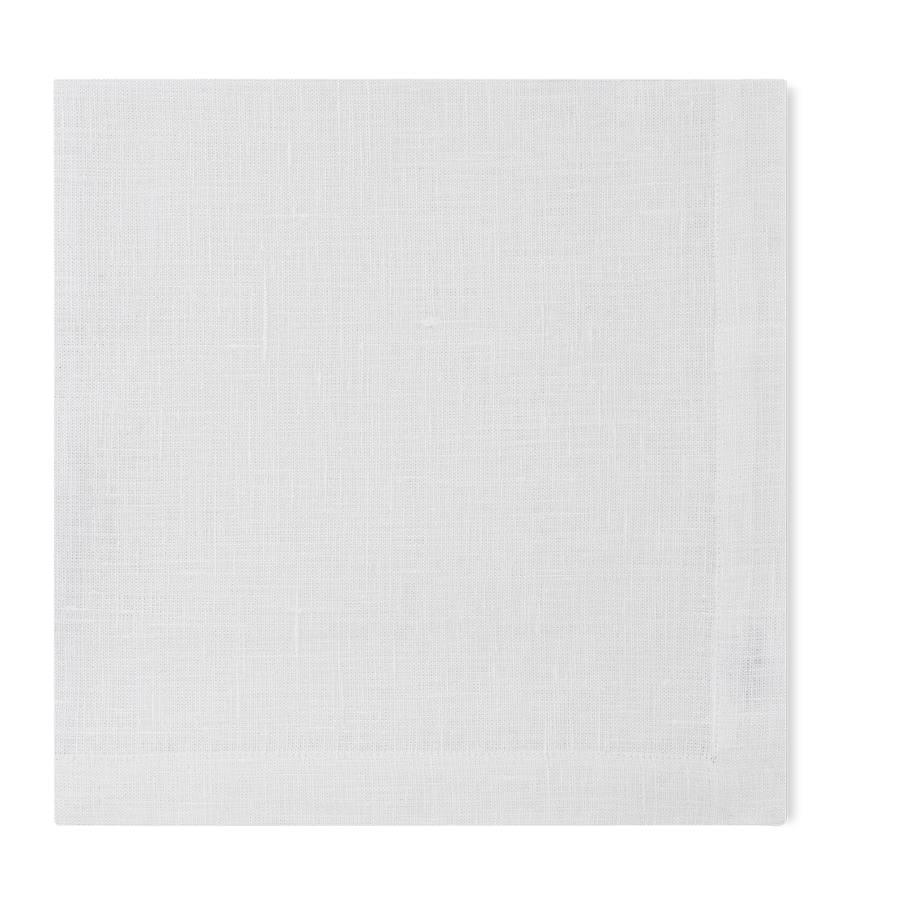 A linen napkin in the white color