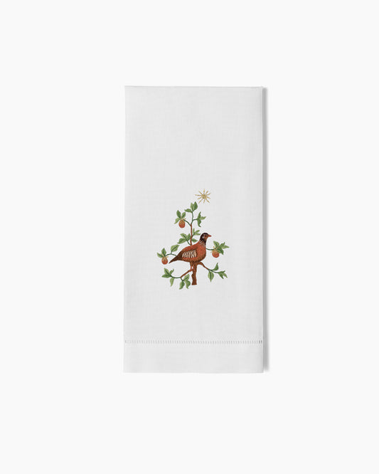 Partridge Pear Tree Hand Towel