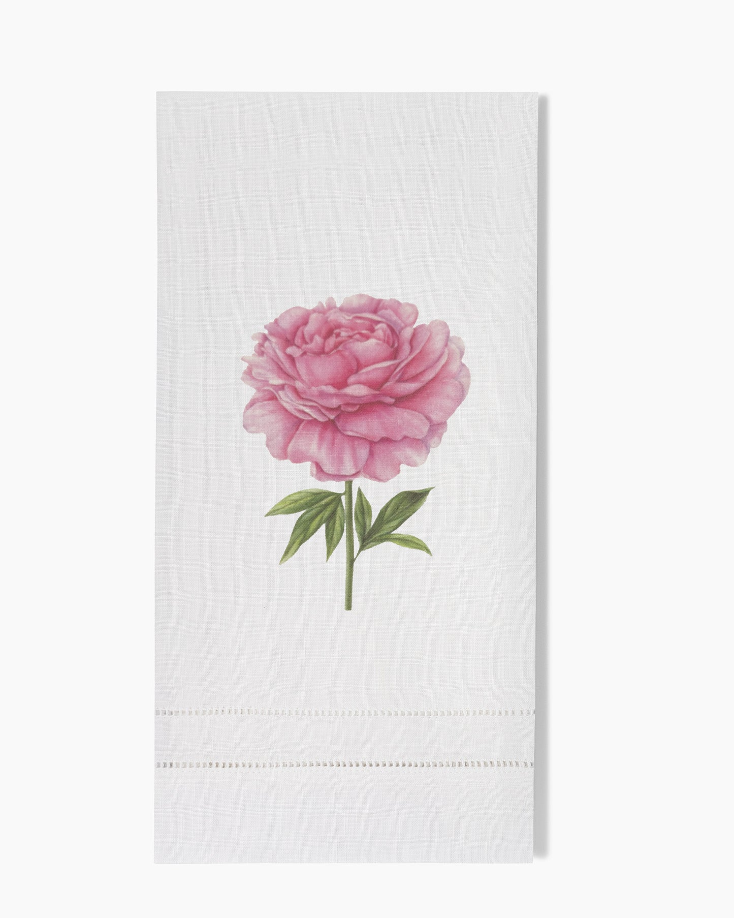 Peony Linen Hand Towel